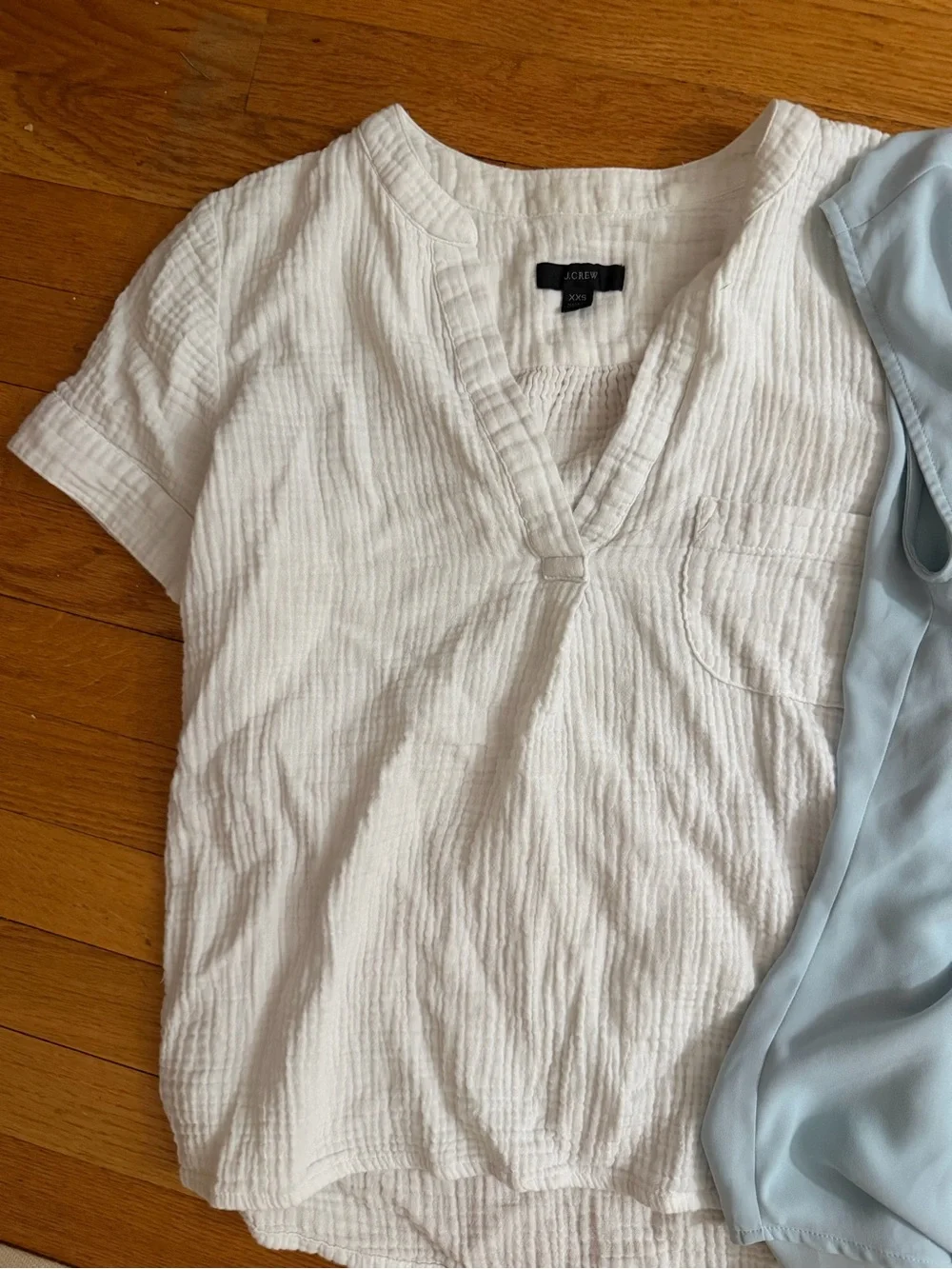 J. Crew Four-Piece Women’s Blouse Set — Black, White, Light Blue, Pale Blue